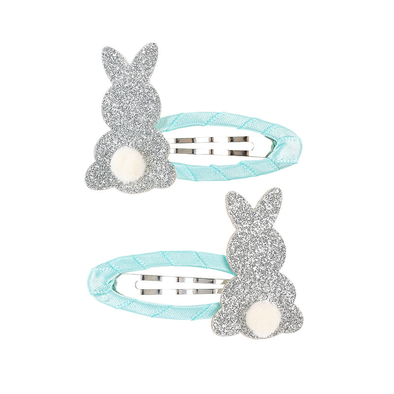 Hair clips Matisa rabbit (2 pcs/card, 1 card)