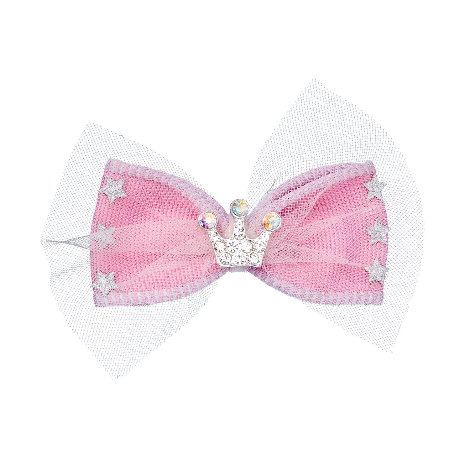 Hair claw Ella bow pink  (1 pc/card, 1 card)