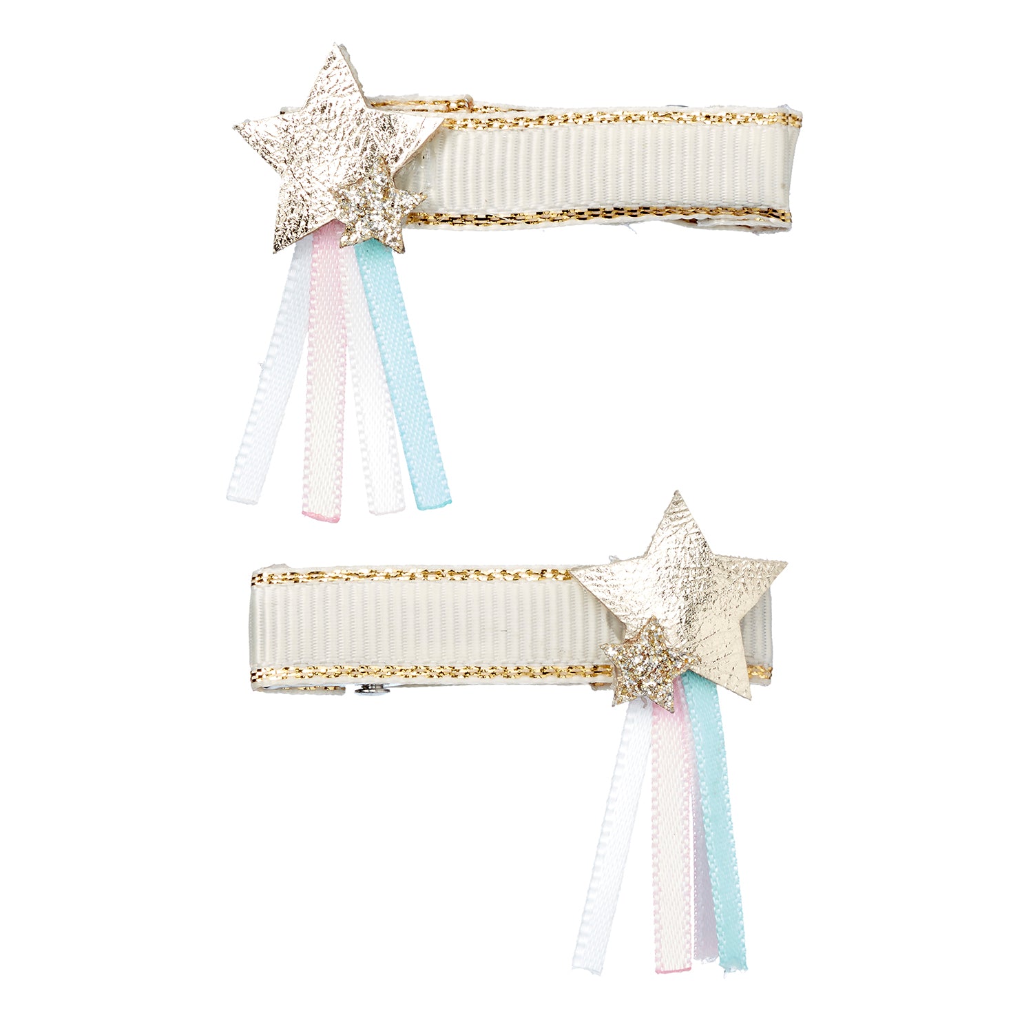 Hair claw Nine star gold  (2 pcs/card, 1 card)