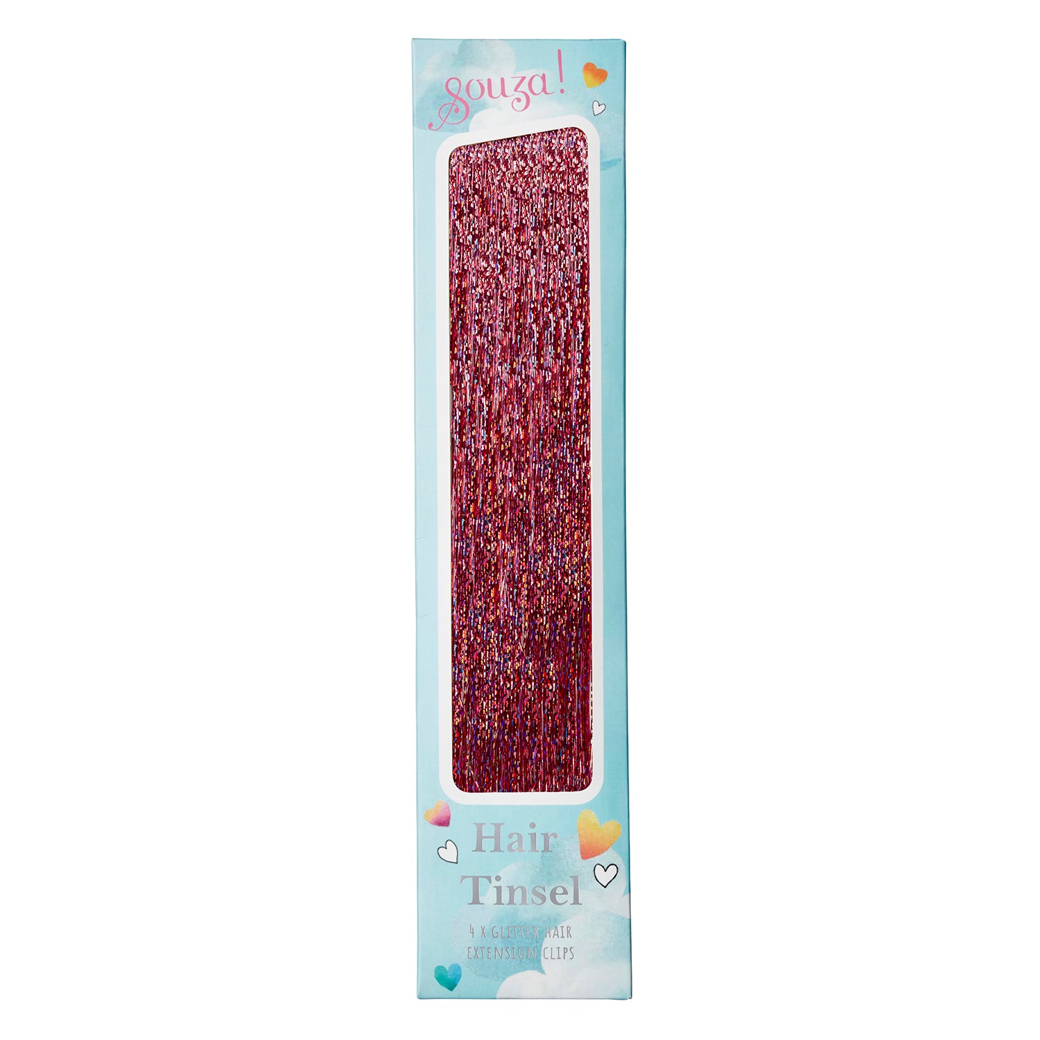 Hair Tinsel pink (1 box)