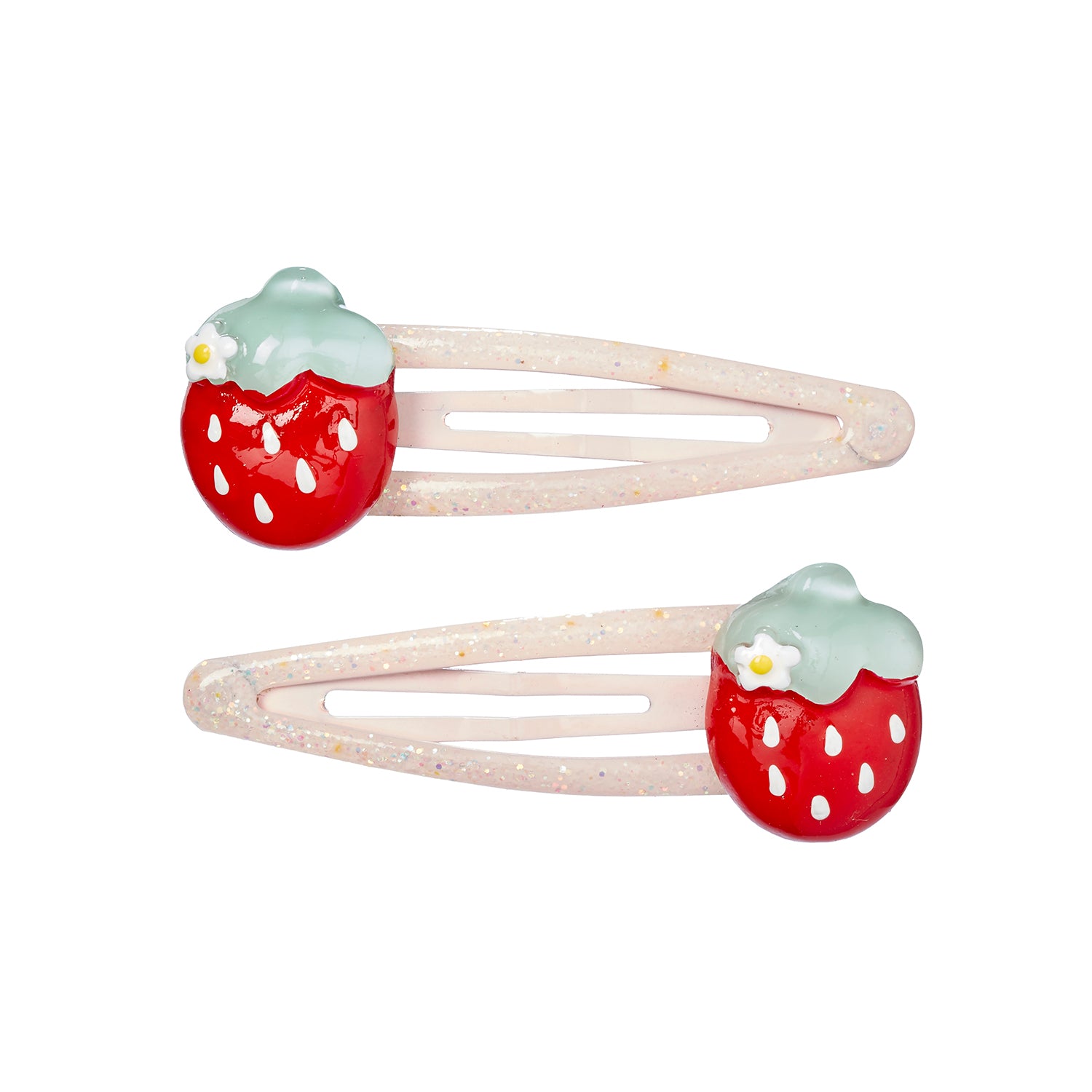 Hair clips Elmi strawberry (2 pcs/card, 1 card)