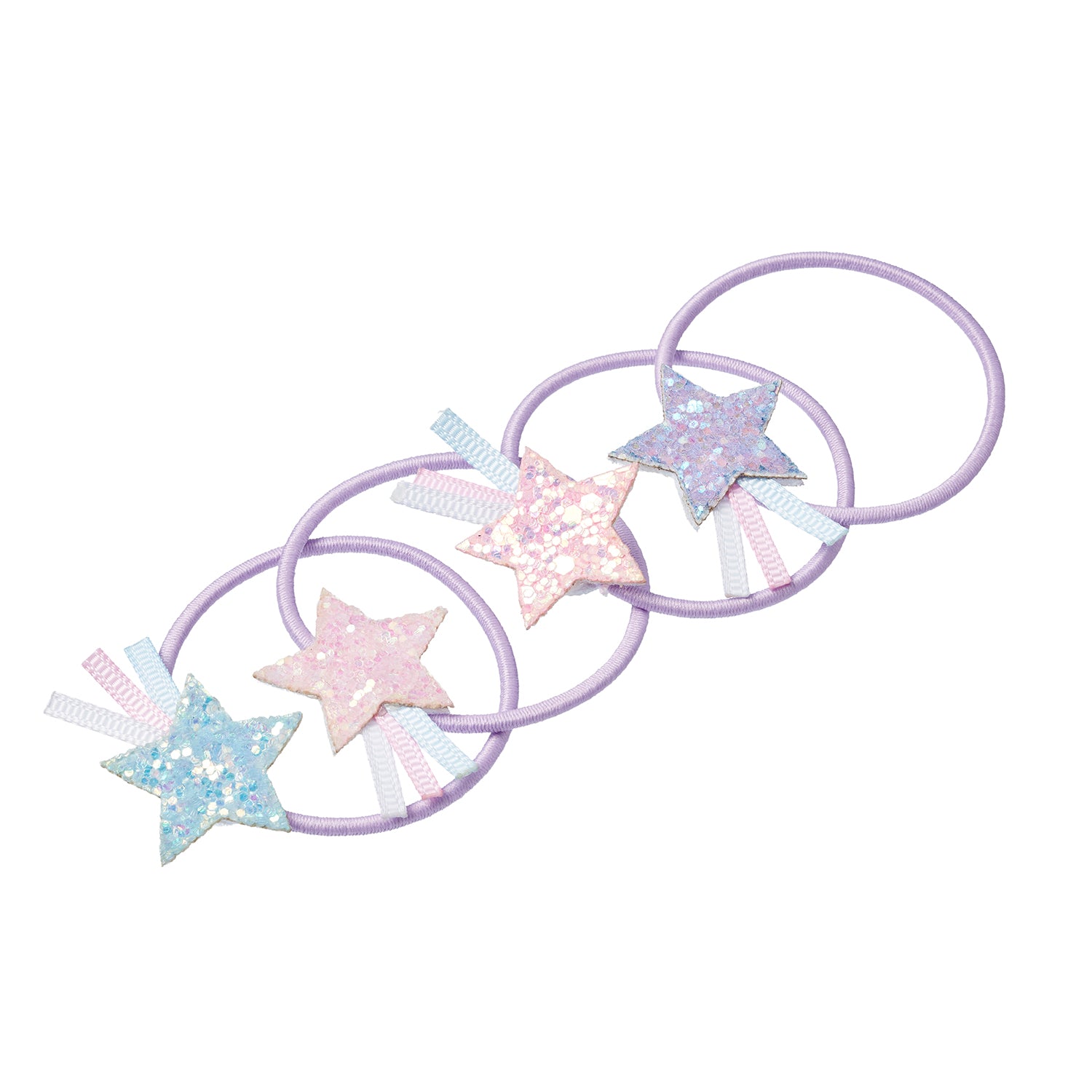 Hair elastics Detje star (4 pcs/card, 1 card)