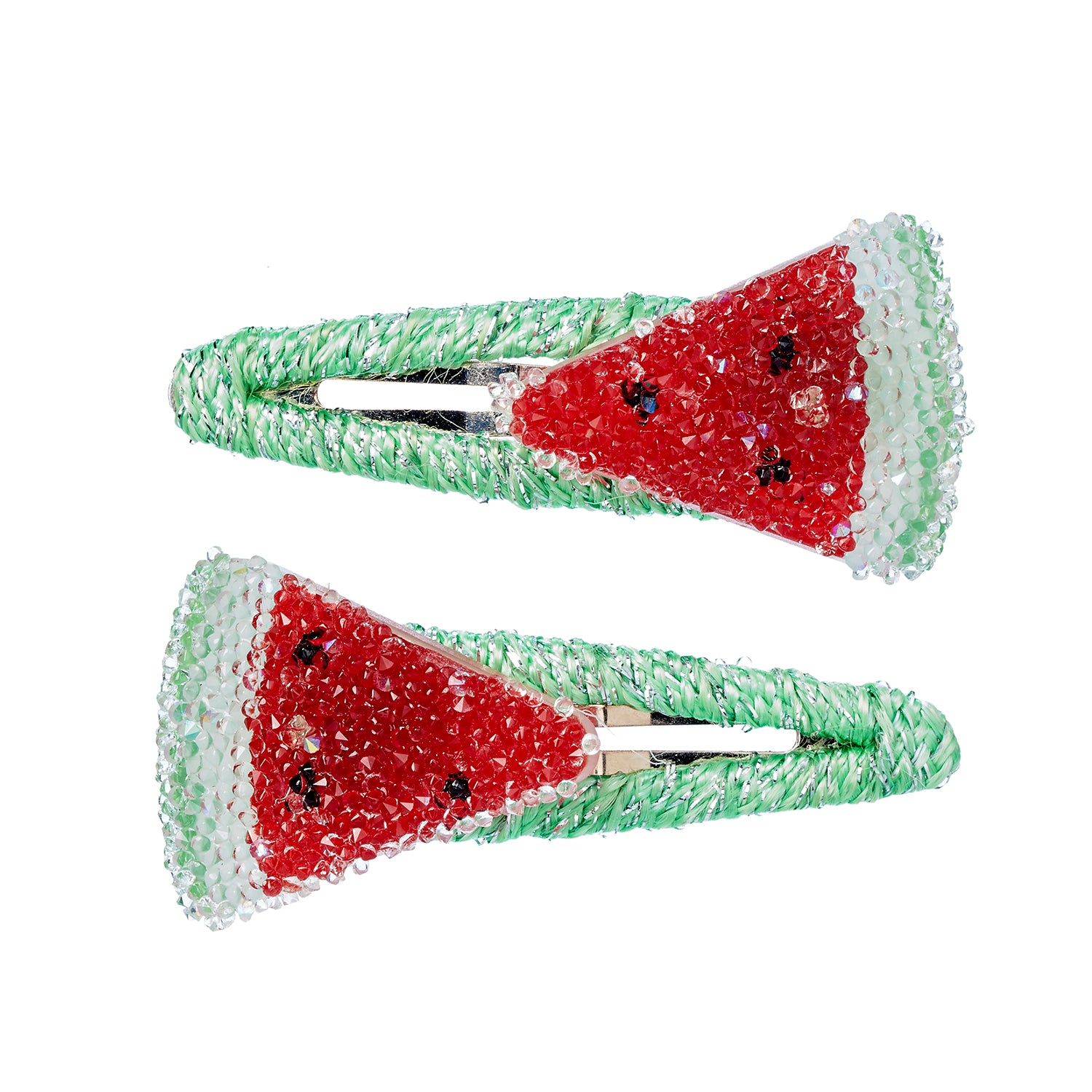 Hair clips Zina watermelon (2 pcs/card, 1 card)