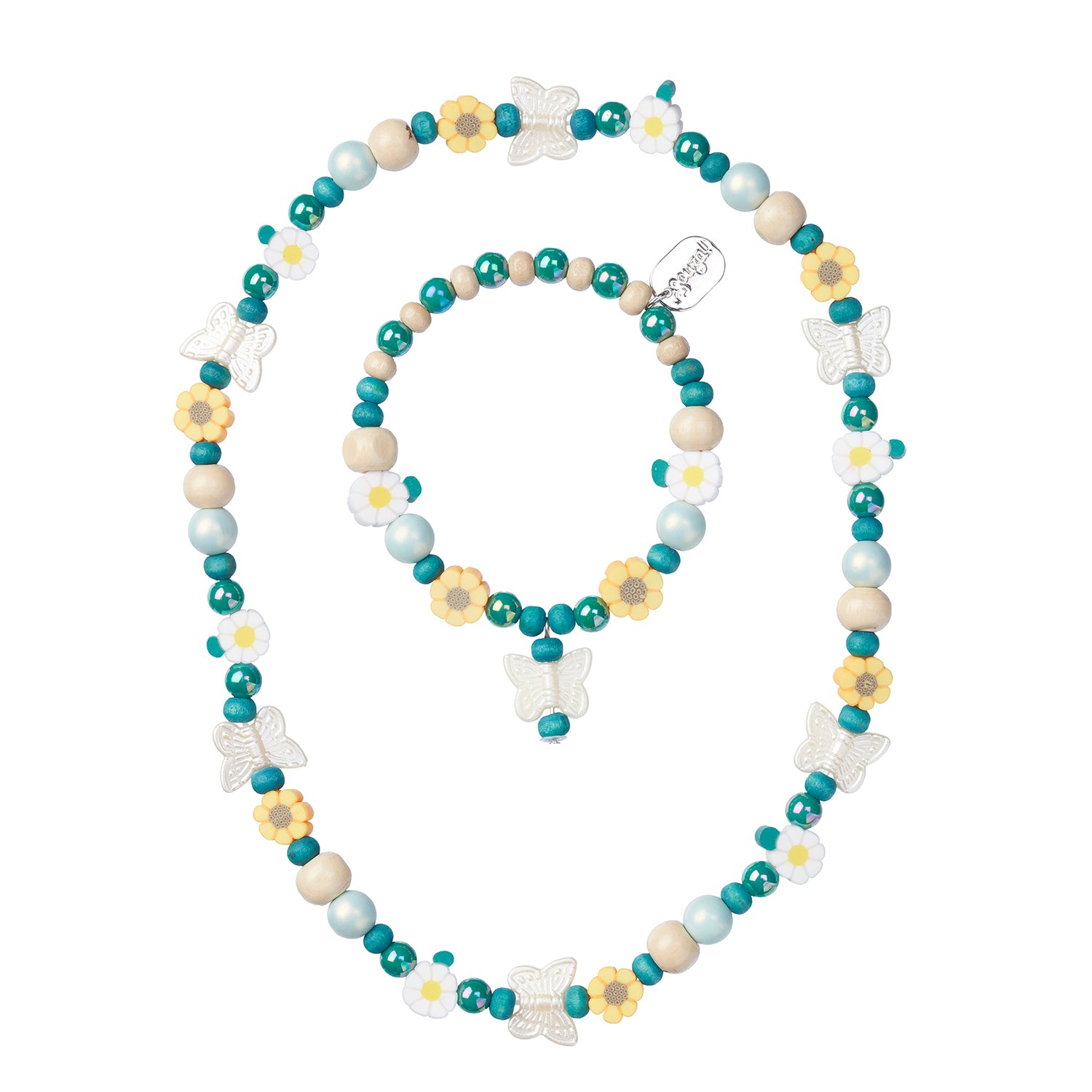 Necklace & bracelet set Thaxa flower (1 set)