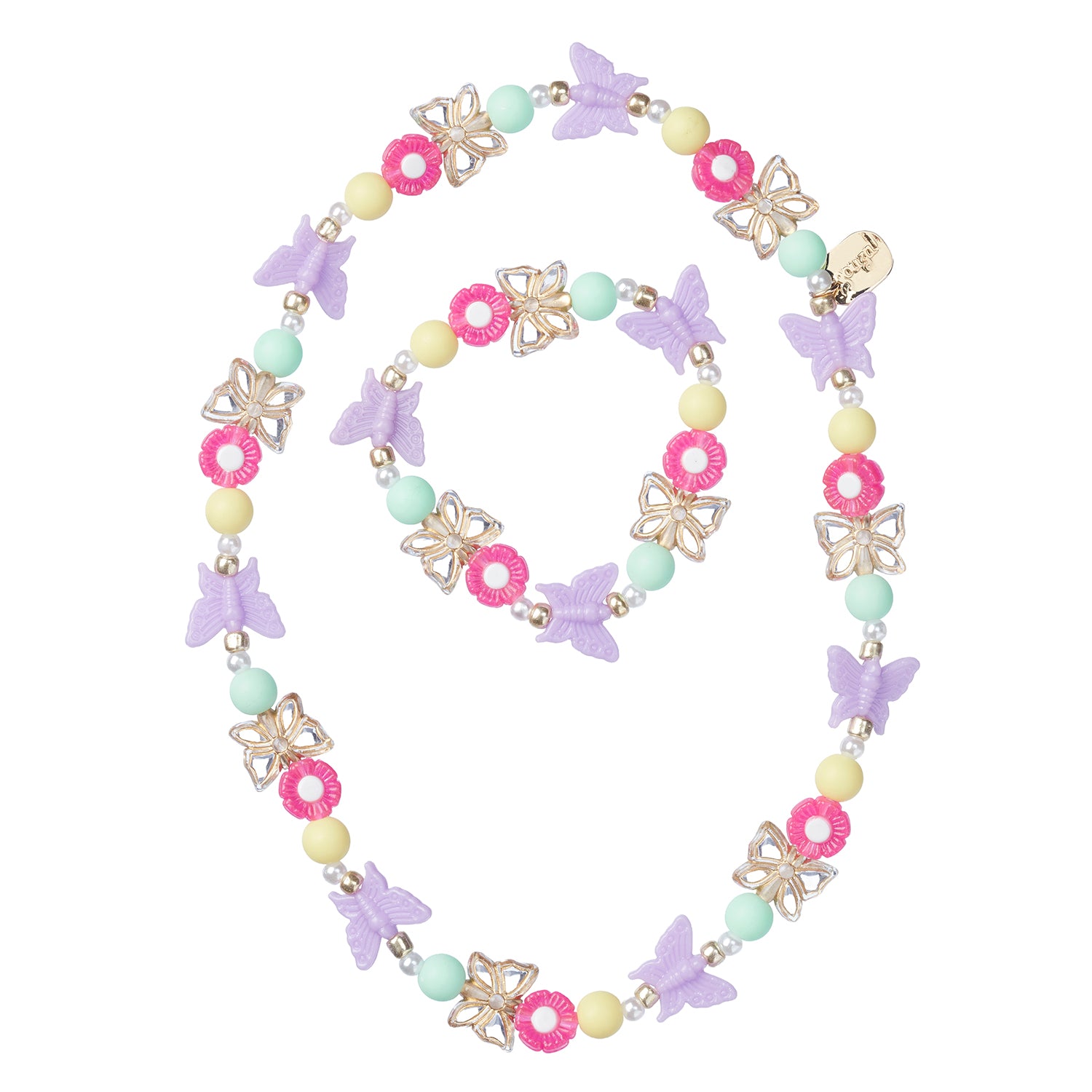 Necklace & bracelet set Coco butterfly (1 set)