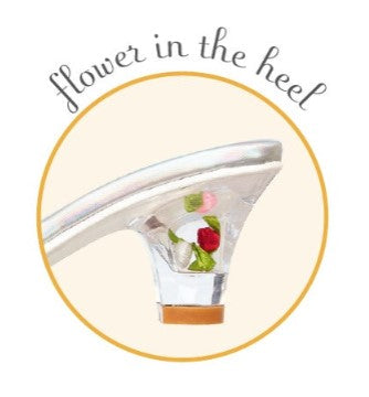 Slipper high heels, Annelle blue metallic