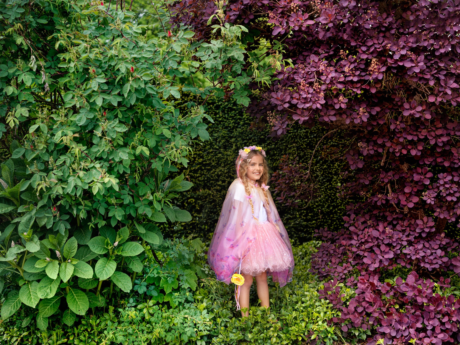 Danae butterfly cape + headband + wand (1 set)