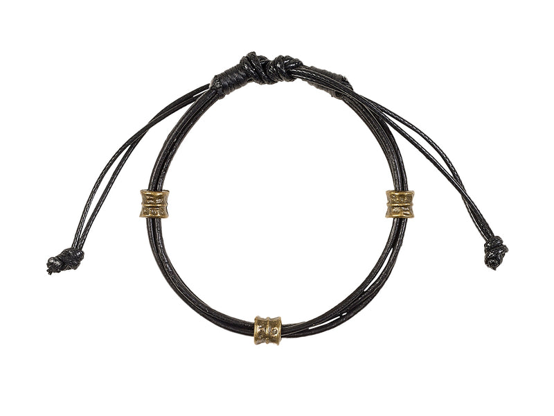 Bracelet Stefan, black, adjustable