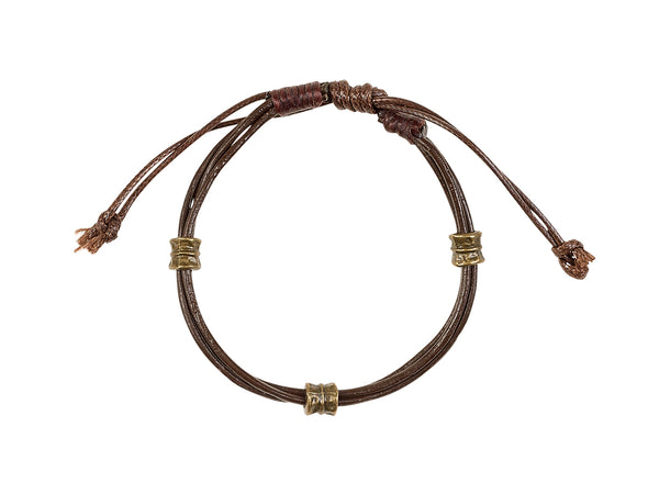 Bracelet Stefan, brown, adjustable