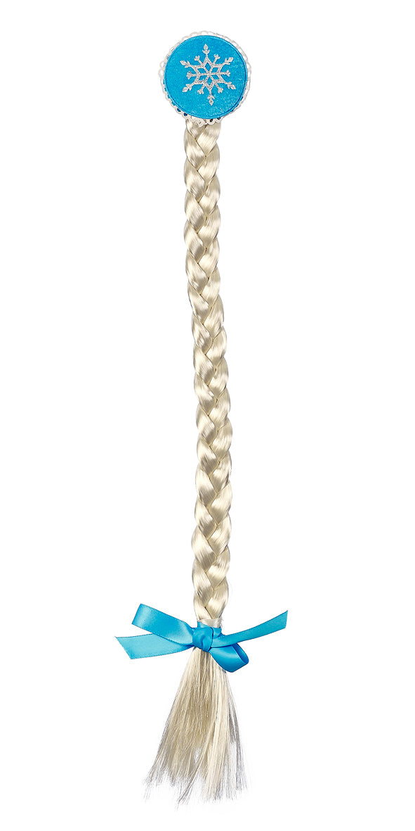 Hair clip with braid Lina, blond-blue