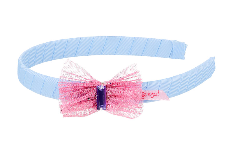 Tiara Marthe, light blue-pink bow