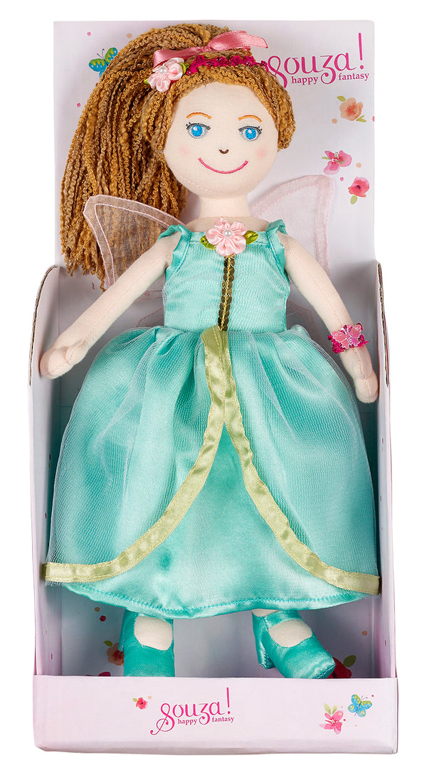 Doll Marilena with dress mint green