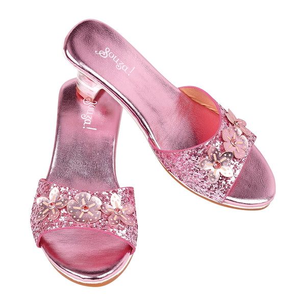 Slipper high heel Mariona, pink metallic