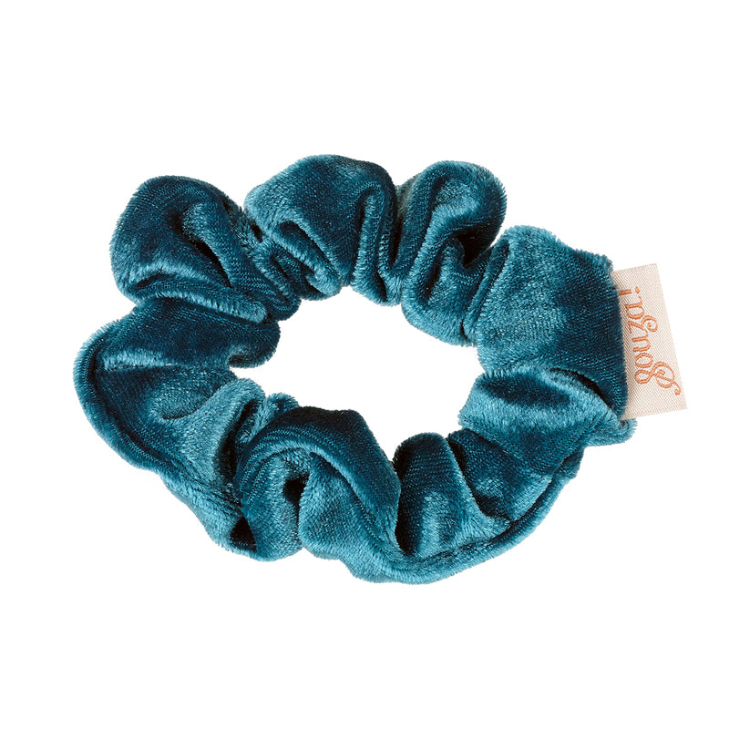 Hair crunch Titia, velvet blue