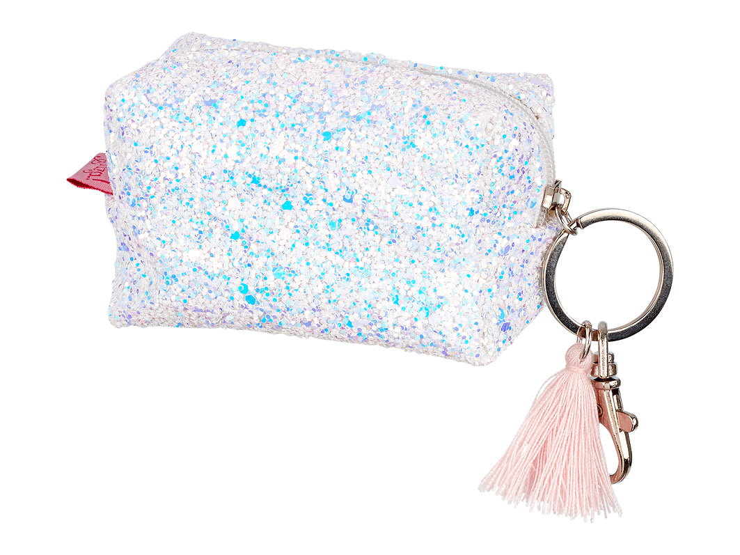 Wallet Lyna, white glitters