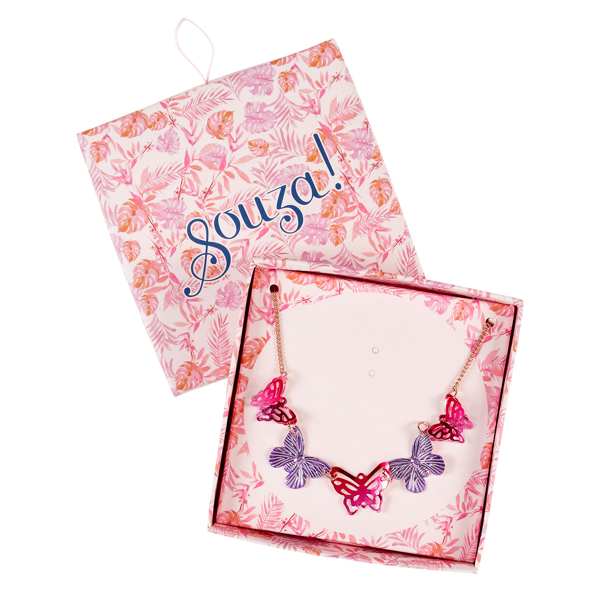 Giftbox necklace butterfly