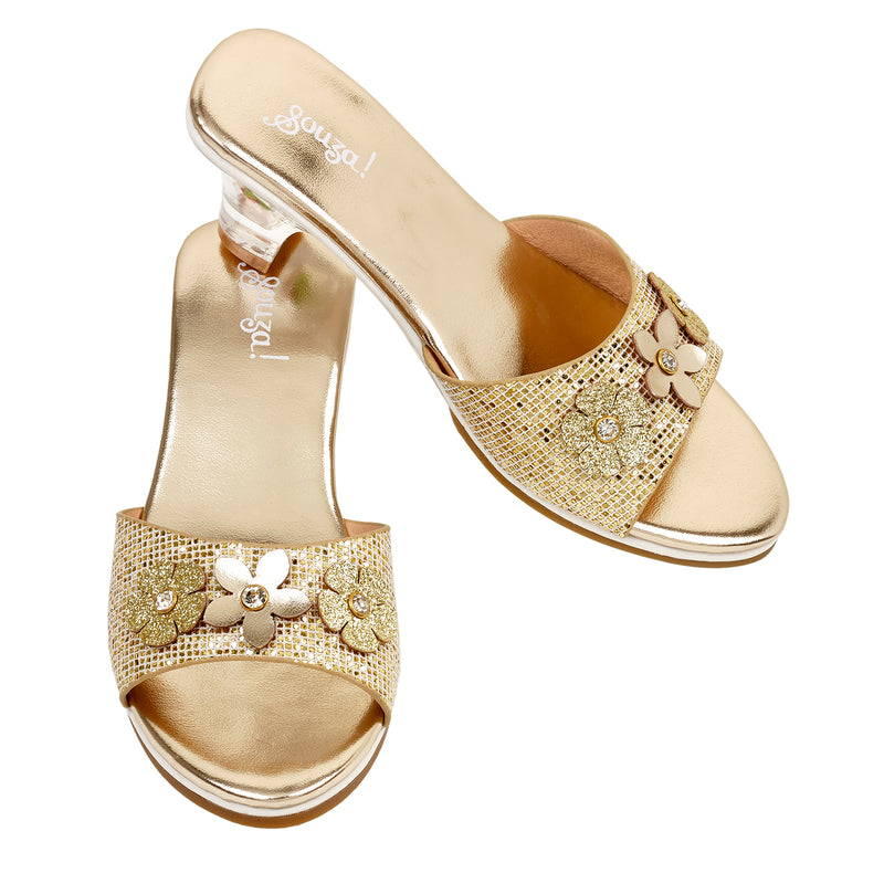 Slipper high heel Ellina, gold metallic
