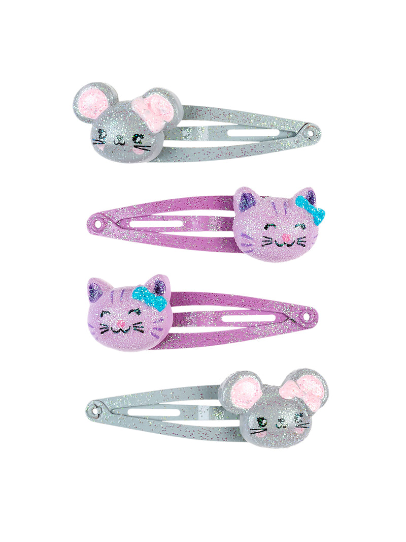 Hair clips Cat & Mouse