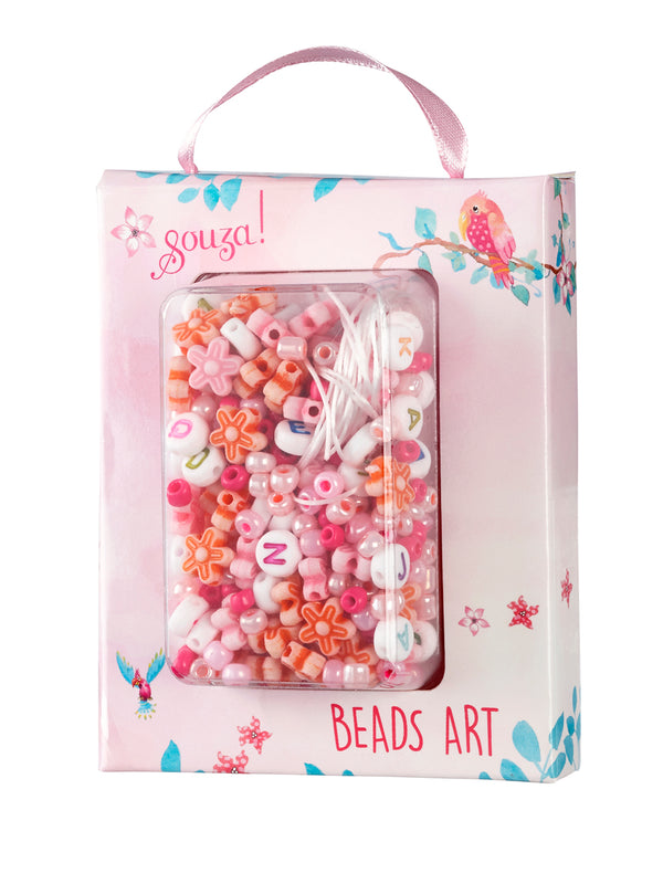 Beads activity kit ABC pink