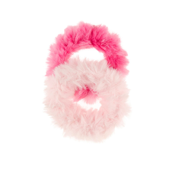 Haar scrunchie Klara, roze-fuchsia