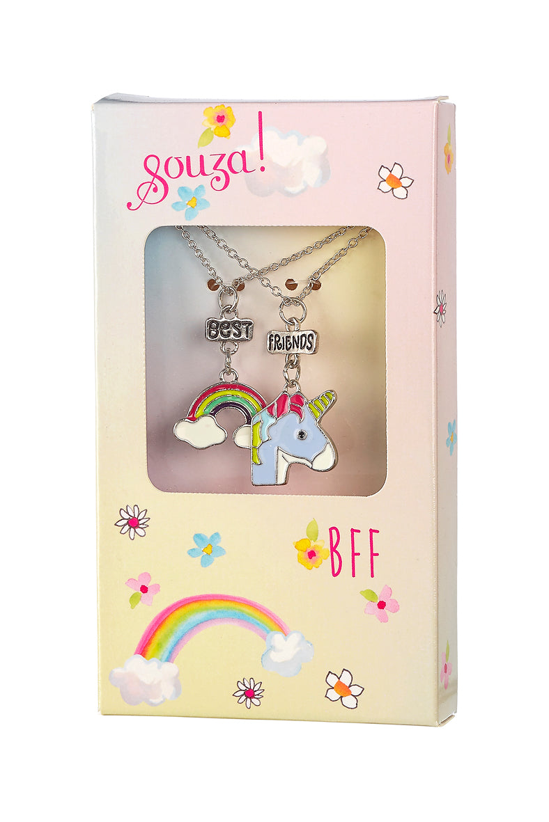 Gift box BFF unicorn necklaces