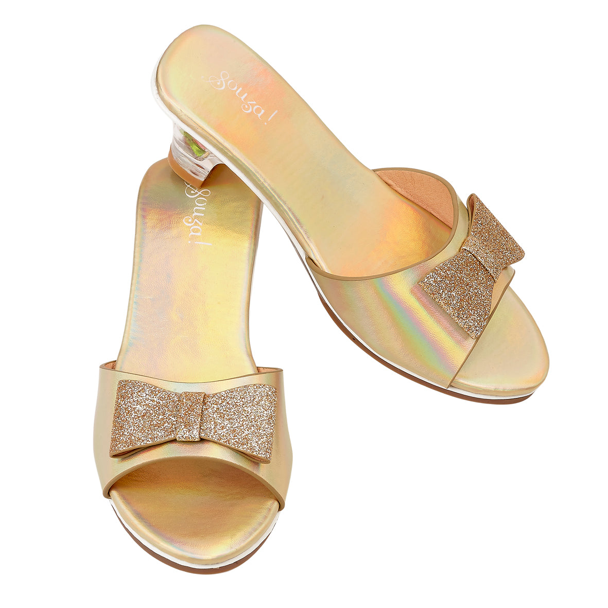 Slipper high heels Emmeline, gold metallic