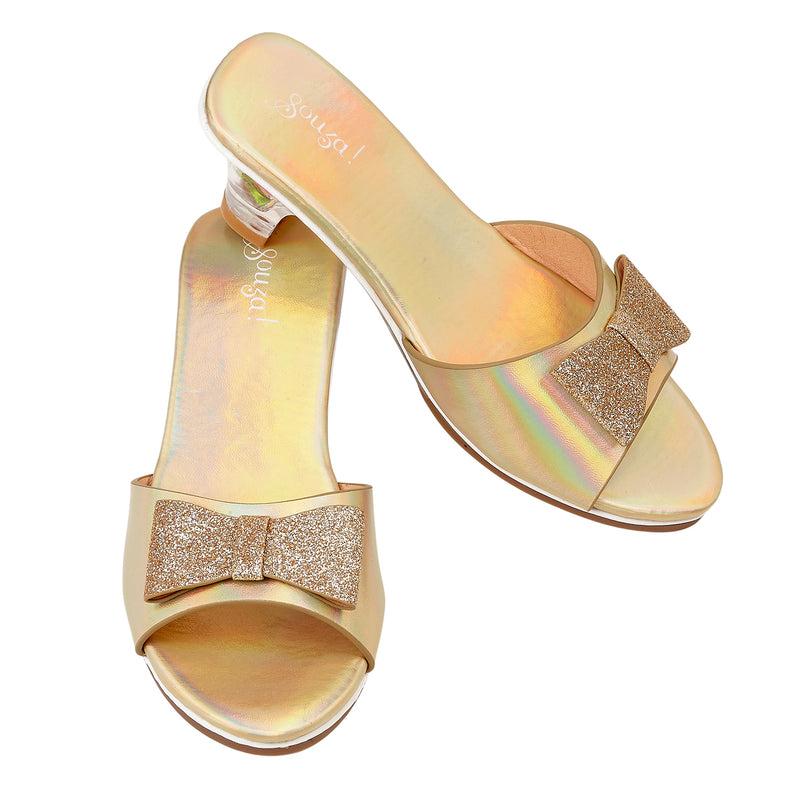 Slipper high heels Emmeline, gold metallic