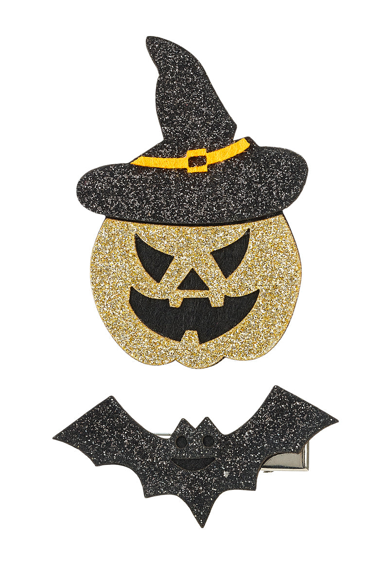 Hair claws Willa pumpkin-bat