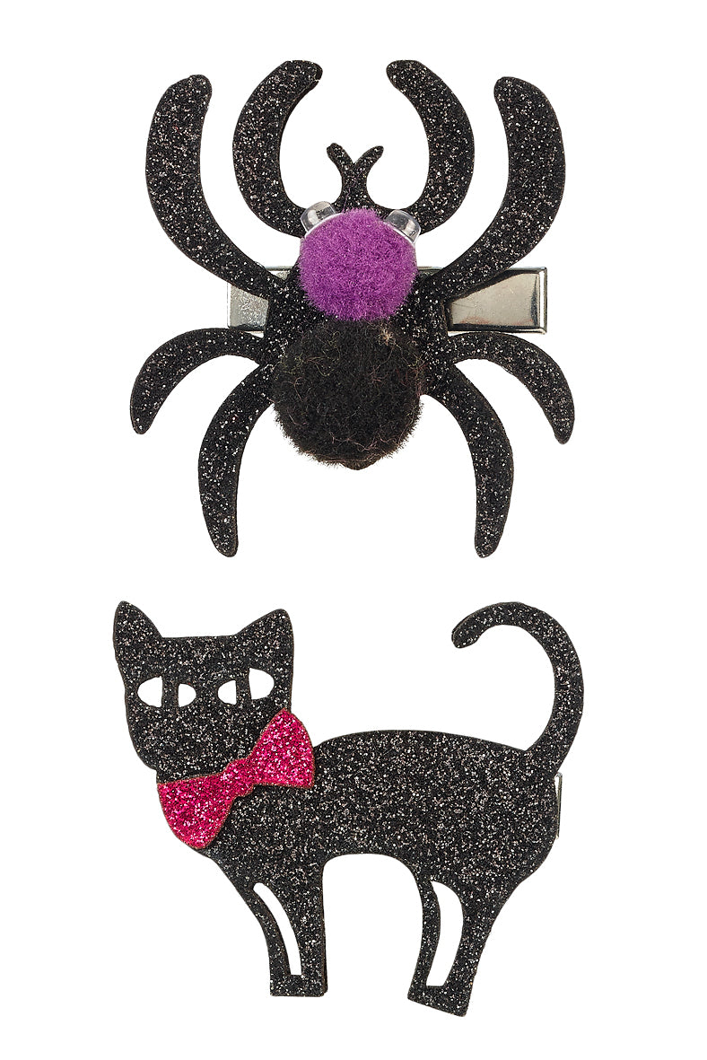 Hair clips Sybil spider-cat
