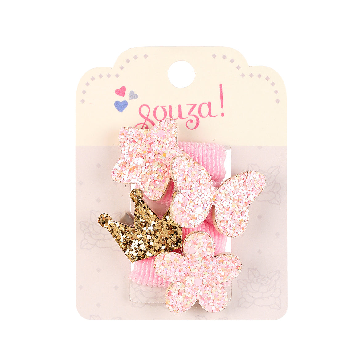 Hair elastics Carolina pink