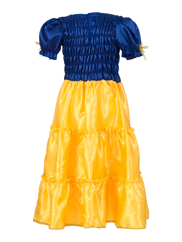 Selina dress, blue/red/yellow